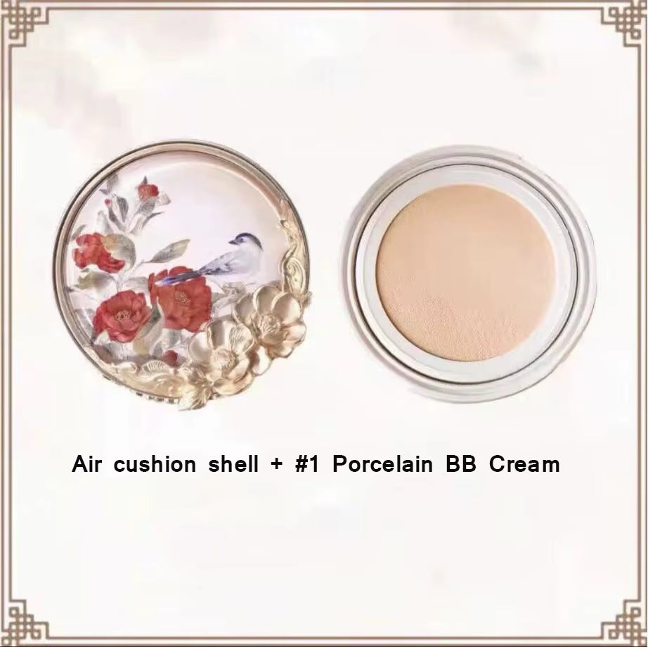 Flower Knows Air Cushion BB CC Cream Water Softening Oil-Control Makeup Base Foundation Light and Evenly Concealer