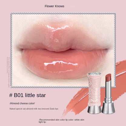 Flower Knows Swan Ballet Solid Lip Glaze Mirror Lipstick Vegan Profesional Lipgloss Moisturizing Korean Lip Stick
