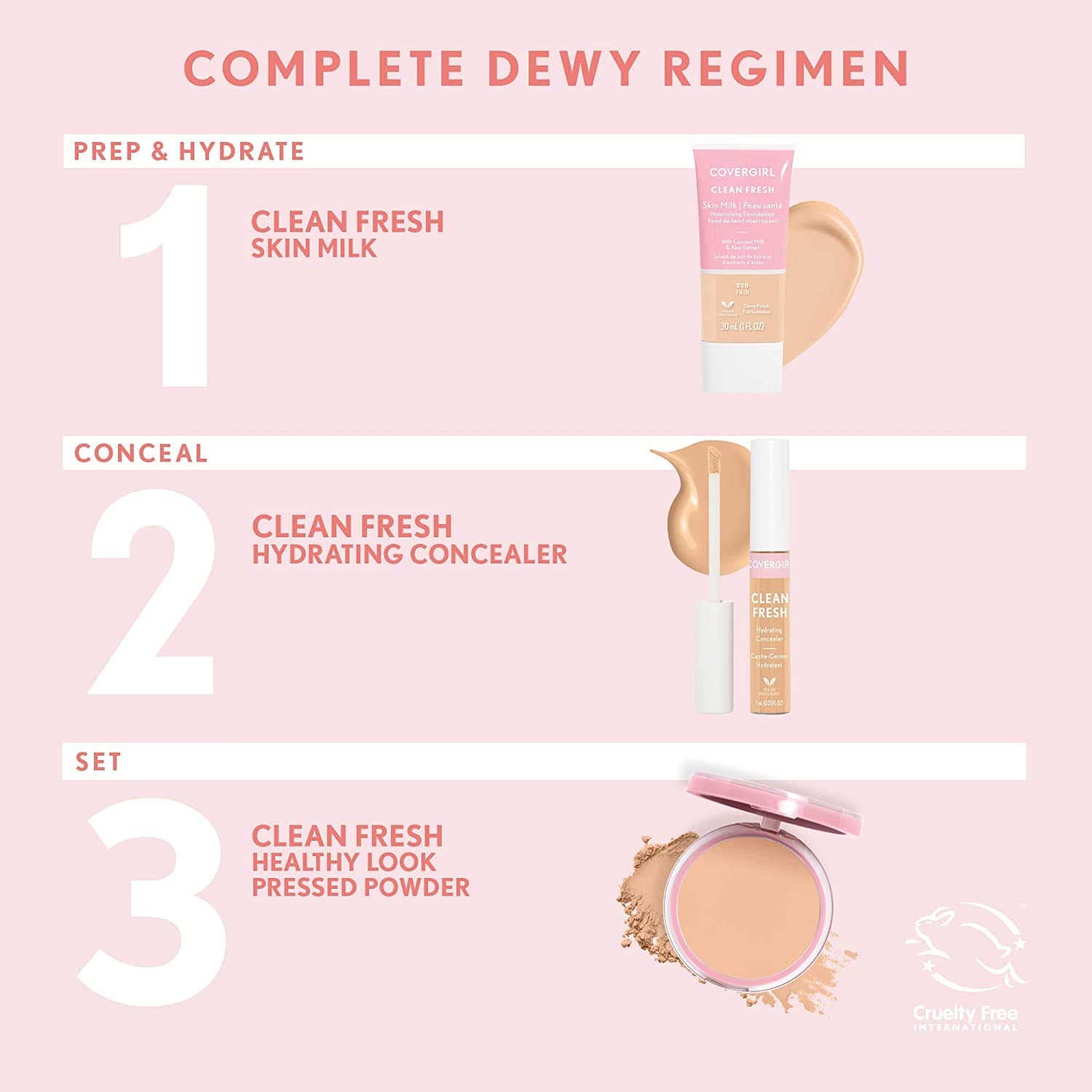 Clean Fresh Pressed Powder Fair, 0.35 Oz