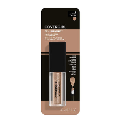 Exhibitionist Liquid Glitter Eyeshadow, at First Blush, 0.13 Fl Oz