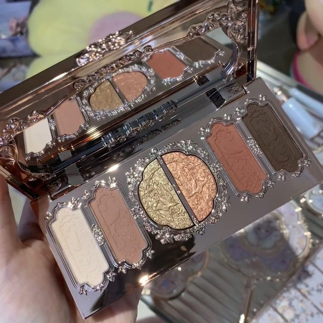 Flower Knows Midsummer Fairytales Five-Color Pressed Eyeshadow - Glitter Eyeshadow (C01)