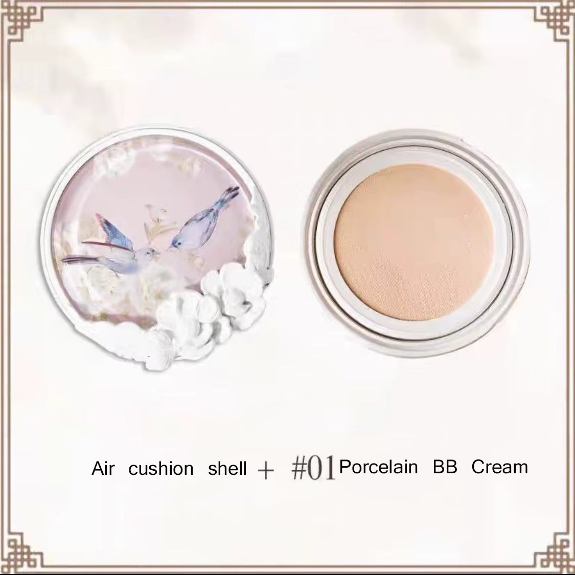 Flower Knows Air Cushion BB CC Cream Water Softening Oil-Control Makeup Base Foundation Light and Evenly Concealer