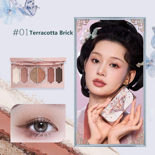 Flower Knows Midsummer Fairytales Five-Color Pressed Eyeshadow - Glitter Eyeshadow (C01)