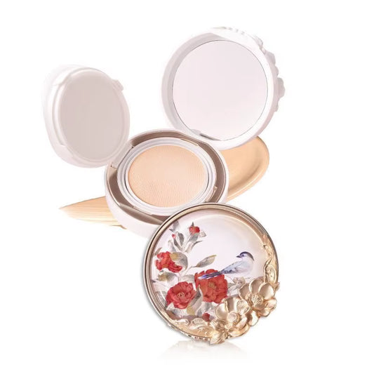 Flower Knows Air Cushion BB CC Cream Water Softening Oil-Control Makeup Base Foundation Light and Evenly Concealer