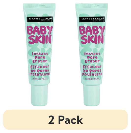 (2 Pack)  Baby Skin Instant Pore Eraser Primer, Clear, 0.67 Fl Oz