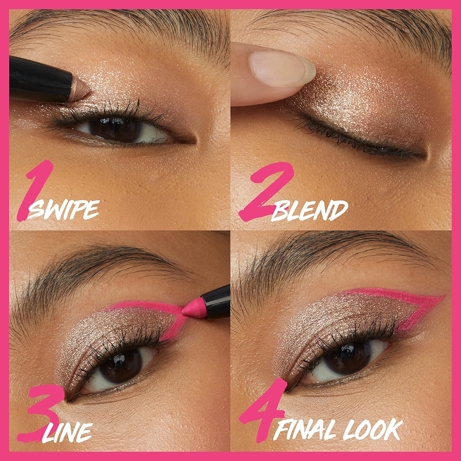 Color Tattoo Longwear Multi-Use Eye Shadow Stix, All-In-One Eye Makeup for up to 24HR Wear, I Am Rebellious (Matte Black), 1 Count