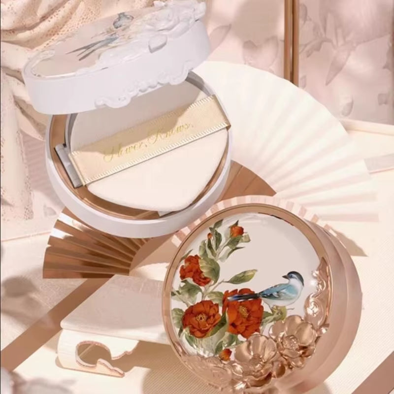 Flower Knows Air Cushion BB CC Cream Water Softening Oil-Control Makeup Base Foundation Light and Evenly Concealer