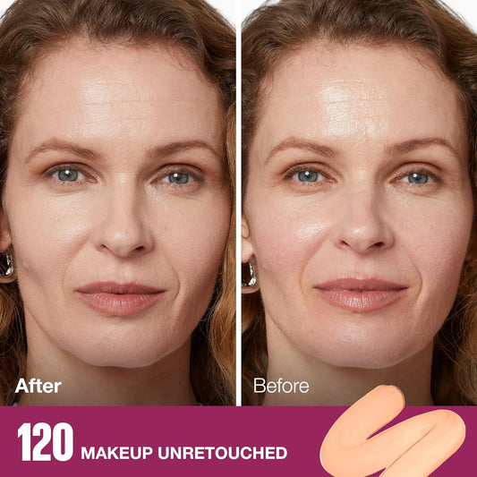 Instant Age Rewind Eraser Treatment Makeup with SPF 18, anti Aging Concealer Infused with Goji Berry and Collagen, Creamy Ivory, 1 Count